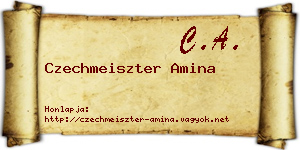 Czechmeiszter Amina névjegykártya